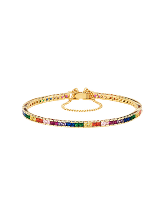 Luxe Rainbow Square Tennis Bracelet