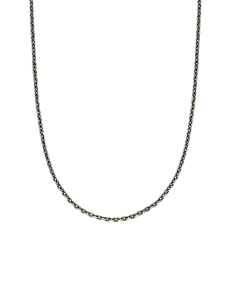 Men’s Box Chain Silver Necklace