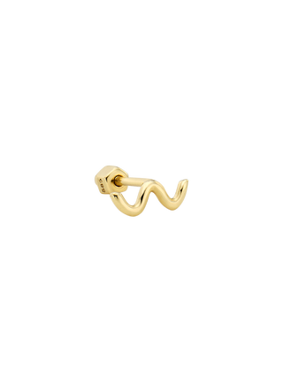 Bold Wave Solid Gold Piercing