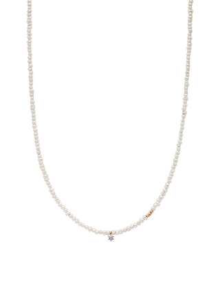 Freshwater Pearl Cubic Necklace