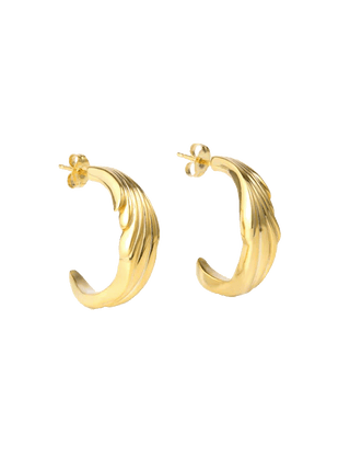 EAGLE WING HOOP EARRINGS