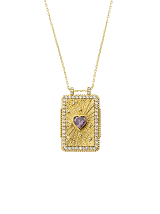 AMETHYST HEART BOHEME Necklace