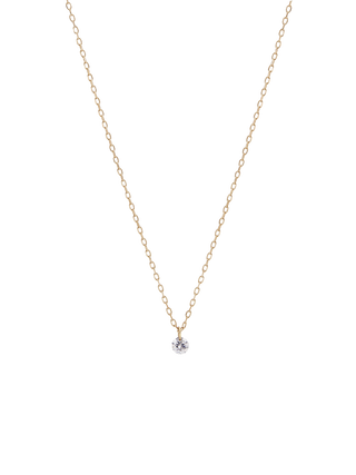 Slim Chain White Diamond Necklace