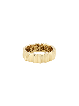Geometric Bold Gold Ring