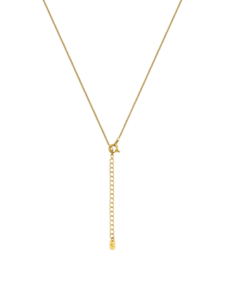 Double Heart Lariat Necklace