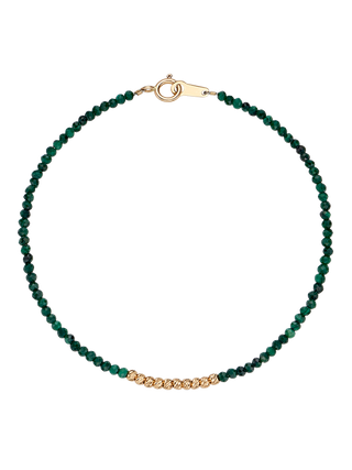 Malachite Line Ball Bracelet