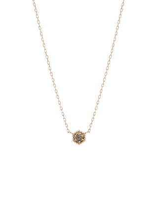 Hexa White Faceted Necklace