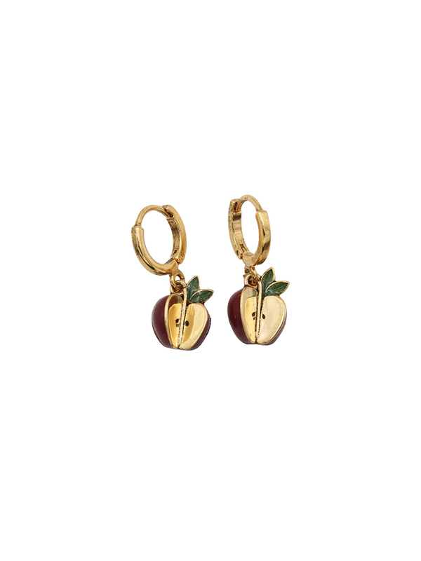 Sissi Apple Mini Hoop Earrings