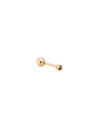 Delicated Cognac Diamond Gold Piercing