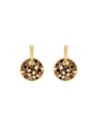 Celestial Disc Stud Earrings