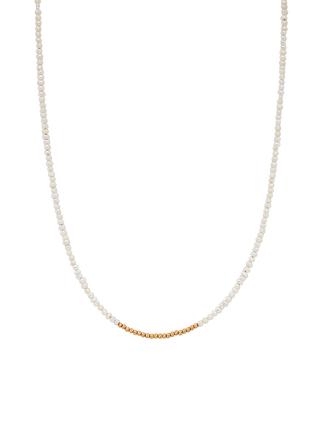 Freshwater Pearl Line Ball Necklace
