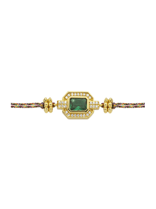 GREEN SHINY ART DECO Bracelet