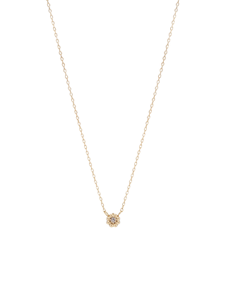 Lotus Inspired Diamond Necklace