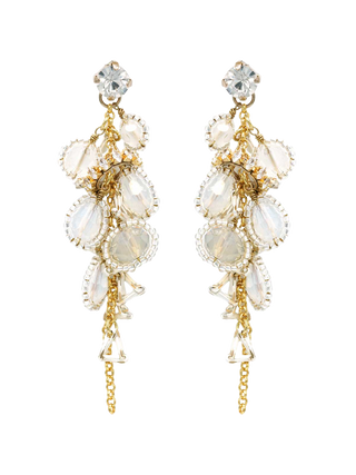 Luminous Crystal Bouquet Earrings