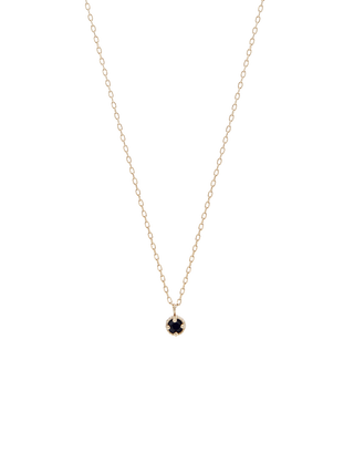 Solo Round Cut Onyx Necklace