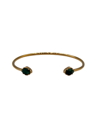 Bangle with Two Small Oval Stones