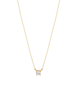Medium Solitaire Cubic Necklace