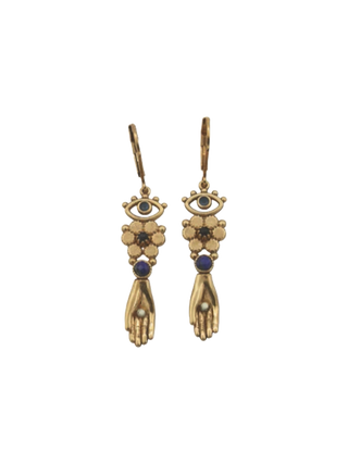 Sacha Flower Hand Earrings