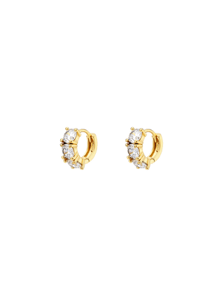 Triple Stone Gold Huggies