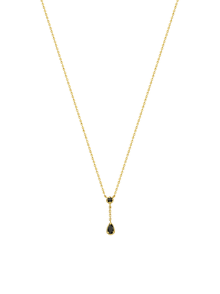Double Spinel Point Necklace