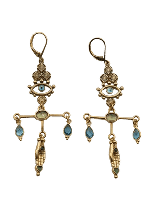 Sacha cross earrings
