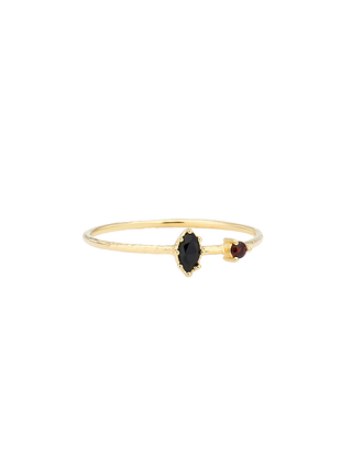 Spinel and Garnet Twin Ring