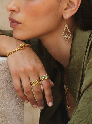 Aida Braided Heart Ring