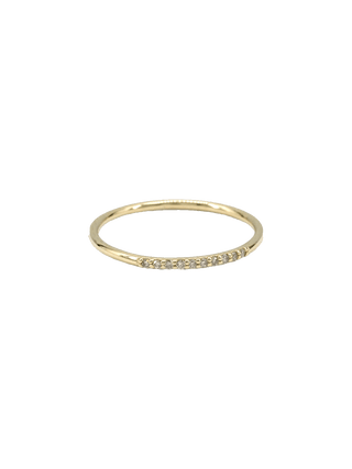 Layered Cognac Diamond Gold Ring