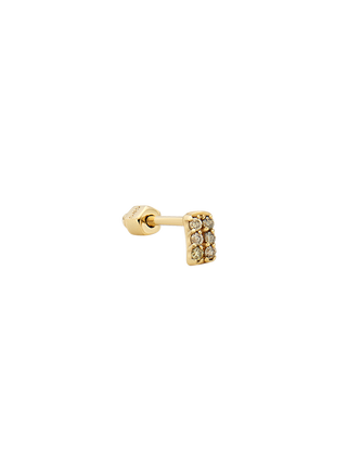 Two Line Diamond Gold  Piercing