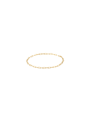 Dainty Solid Gold Chain Ring