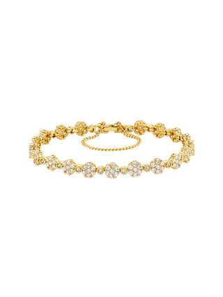 Floral Tennis Cubic Bracelet