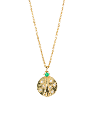 Textured Medallion Necklace