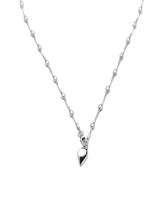 HEART SILVER CHAIN NECKLACE