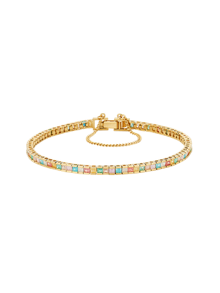 Pastel Square Tennis Bracelet