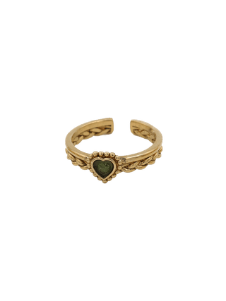 Aida Braided Heart Ring