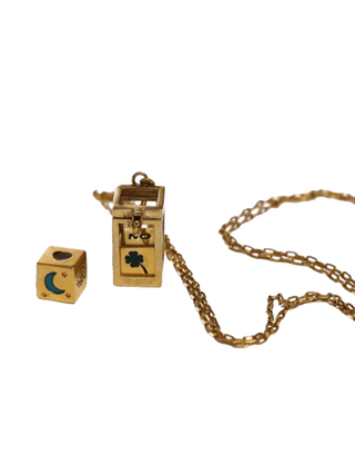 Sacha Cages Dice Amulet Necklace