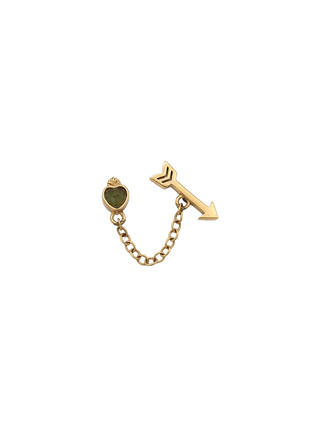 Sacha heart arrow chain loop