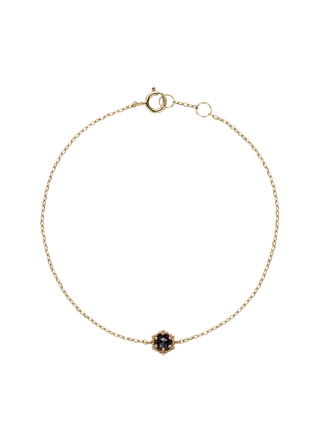 Octa Shape Black Beaded Bracelet