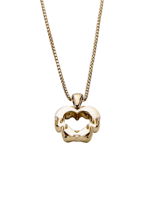 TWIN HEART  NECKALCE