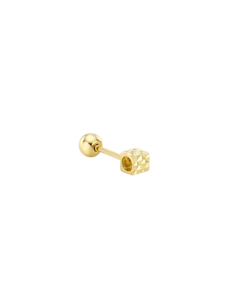 Gold Square Sparkle Piercing