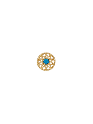 Turquoise Round Piercing
