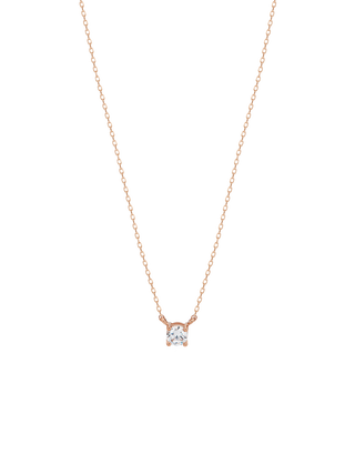 Medium Solitaire Cubic Necklace