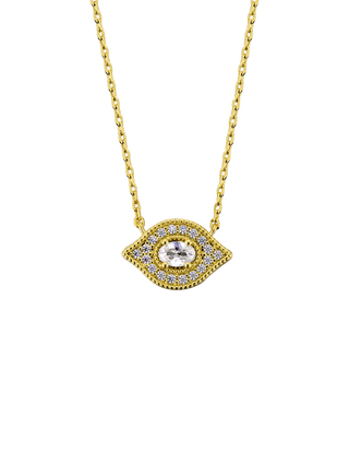 WHITE MAJESTIC EYE Necklace