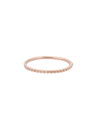 Slim Beaded Line Ring
