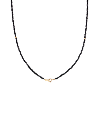 Black Spinel Slim Necklace