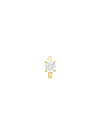 Petite Cubic Point Gold Huggie