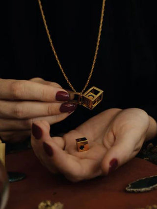 Sacha Cages Dice Amulet Necklace