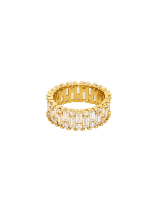 Baguette Dancing Statement Ring