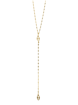 Rosary Eyes Guitar String Necklace