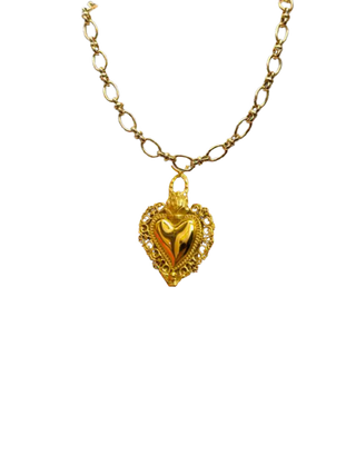 Fascinato Romeo XL Necklace with Sculptural Baroque Heart | LE FIGUE NEW YORK
